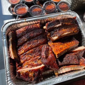Slow Smoked Pork Ribs Meal