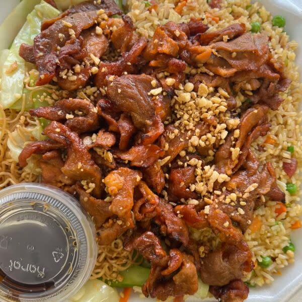 Vietnamese Fried Rice with Grilled Pork