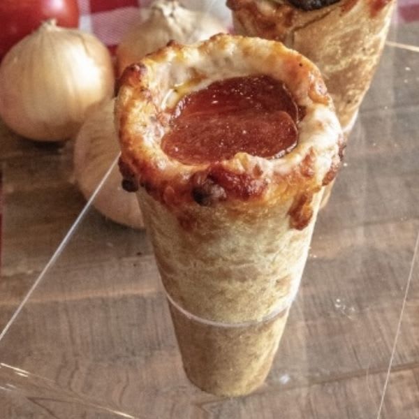 Pepperoni Pizza Cone w/ Side Fries
