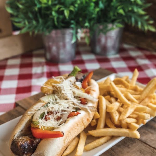 Hot Italian  Sausage Sub w/ Side Fries