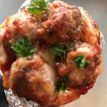 Meatball Cone w/ Side Fries 