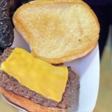 Smash Burger with Cheese Basket