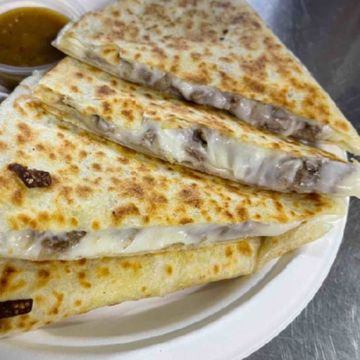 Cheese Quesadilla with Fries - School Special with a Drink