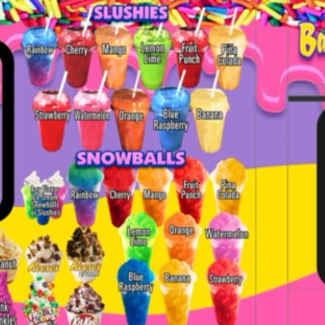 Shaved ice and slushies