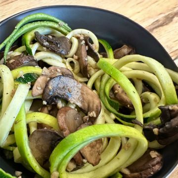 Garlic Mushroom Zoodles