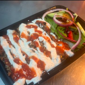 Beef and lamb platter