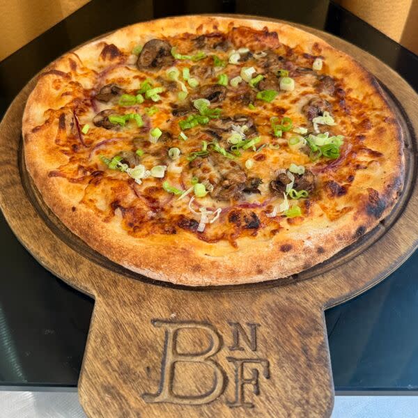August Pizza Special : BBQ Mushroom