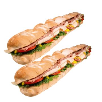 Three Foot Turkey Cheese Sub. (Serves 12)