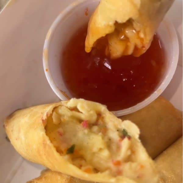 Fried crab Rangoon Eggroll