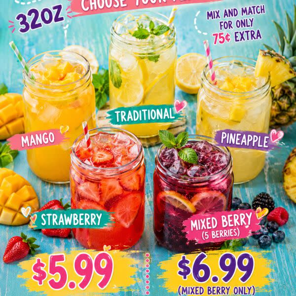 Boba Lemonade 32oz