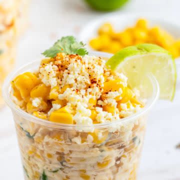 Street corn off the cob