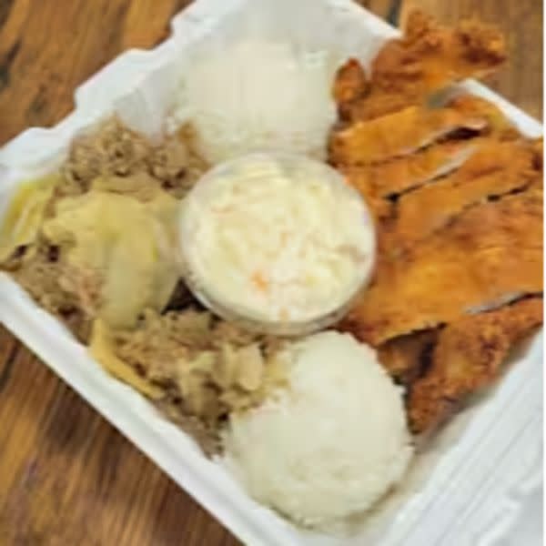 Kalua  Pork with Chicken Katsu