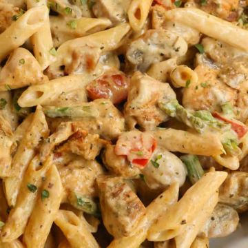 Chicken Alfredo pasta