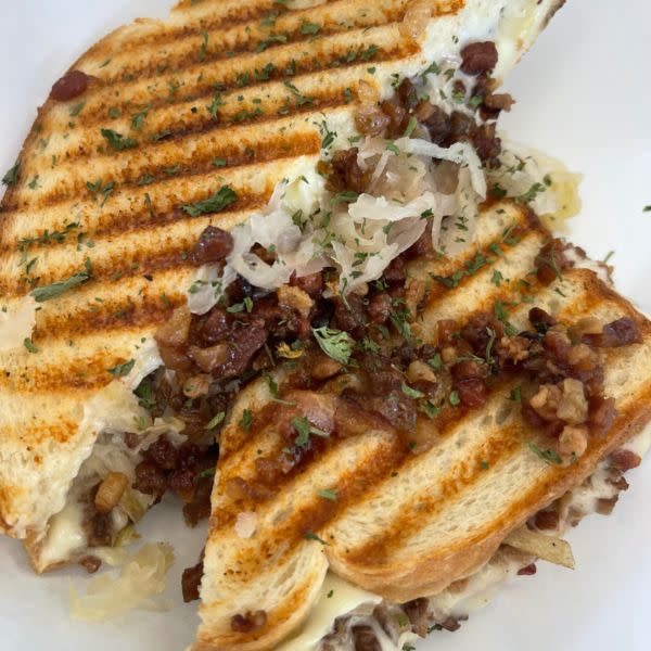 Sauerkraut Bacon Grilled Cheese