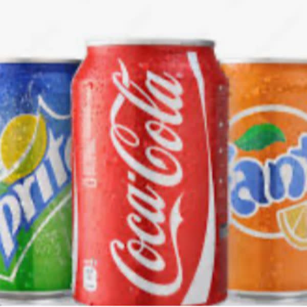 Coca Cola/Pepsi Cola, Diet Coke, Sprite, Fanta/Sunkist