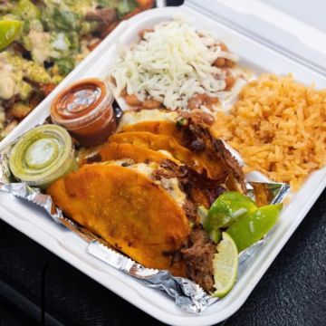 Quesabirria taco platter