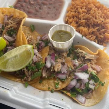 Taco platter street