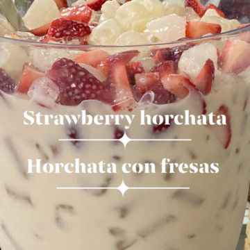Strawberry horchata