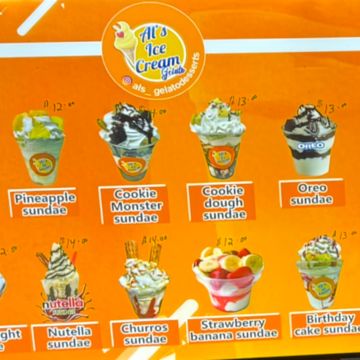 gelato sundaes