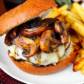 Mushroom Swiss Burger