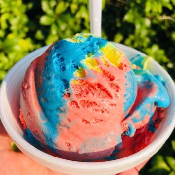 Hand dipped ice cream