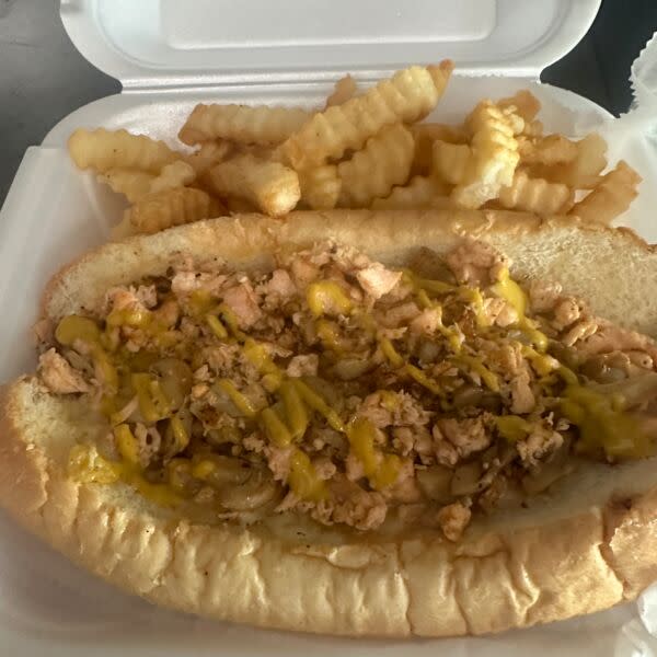 Salmon Philly Sandwich