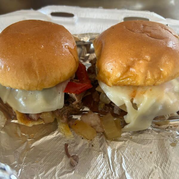 Brisket Cheesesteak Slider