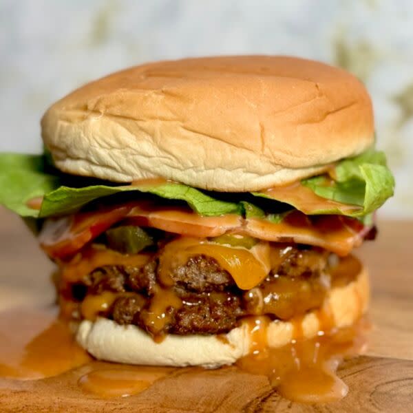 Double Hulk Smash Cheeseburger