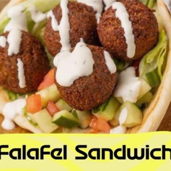 Falafel sand on pita