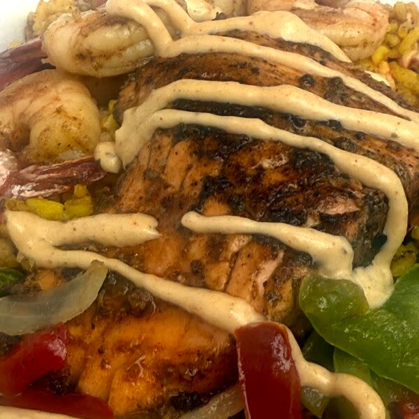 Salmon & Shrimp dinner