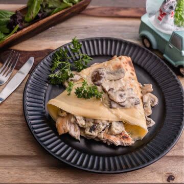 Chicken and Mushroom Crepe
