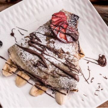 Nutella Banana or Strawberry Crepe