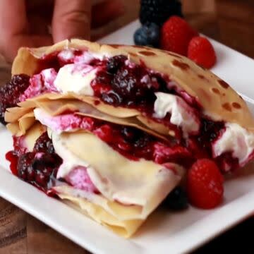 Berries and Cream Crepe