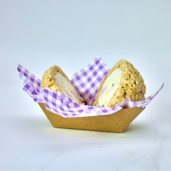 Blueberry Cheese Cake Ice Cream Ball