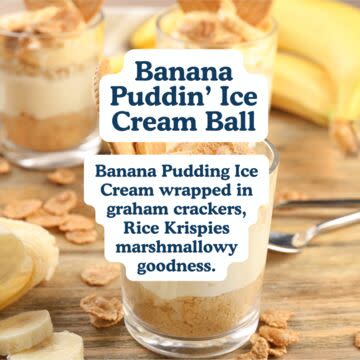 Banana cream pie ice cream ball