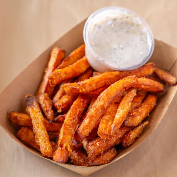 Sweet Potato Fries (w/ Marshmallow Dip)