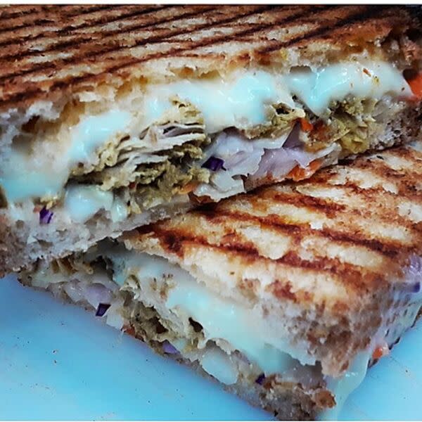 Caribbean Curry Chicken Panini
