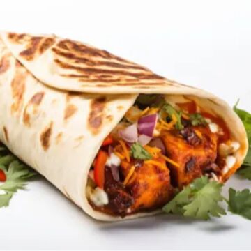 Paneer Tikka Wrap (with Fries)