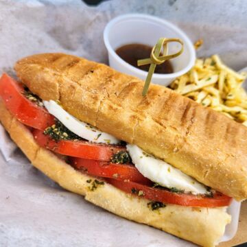 Caprese sandwich/panini
