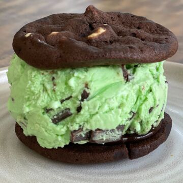 Mint Chip Ice Cream Sandwich