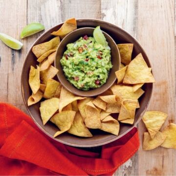 Guacamole and chips