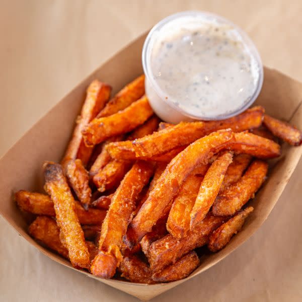 Sweet Potato Fries (w/ Marshmallow Dip)