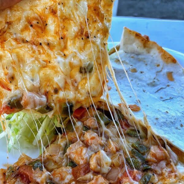 Pastor quesadilla