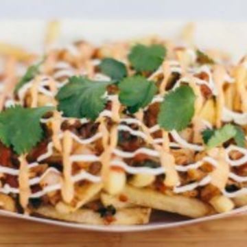 Queso Kimchi Fries 