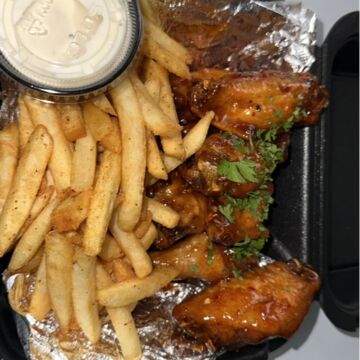 Twice cooked chicken wings