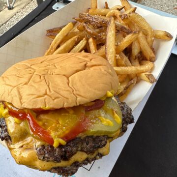 Combo- Double Smash Burger & Side of Fries