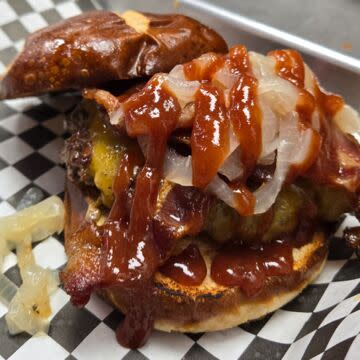 Cheddar Bacon BBQ Burger