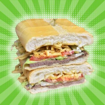 Pan con Bistec. (Steak sandwich)