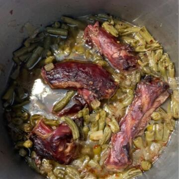 Greens with Smokey turkey
