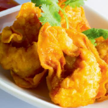 Deep Fried Quail Egg Stuffed Wontons